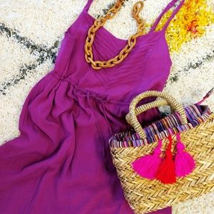 Summer Sundress with Drawstring Waist